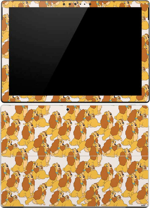Disney Lady & The Tramp Lady Pattern Surface Pro (2017) Skin